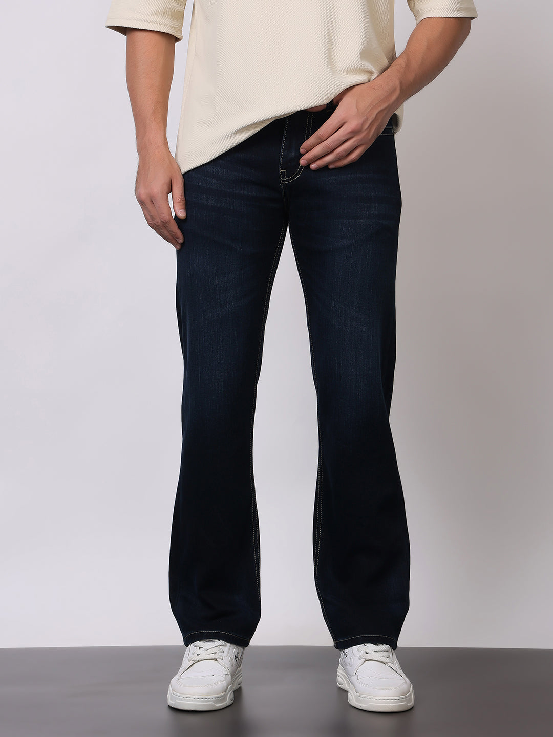 Stylox Premium Comfort Fit Jeans for Men | Soft Cotton Denim | Relaxed Everyday Casual Wear - Stylox