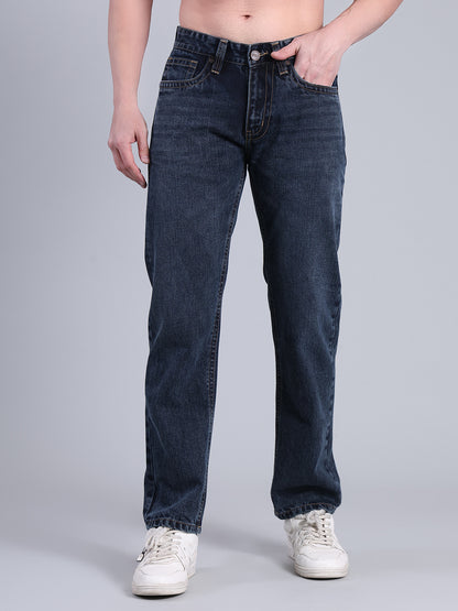 Stylox Men’s Comfort Fit Jeans | Mid Rise Straight Leg Premium Denim for Everyday Wear