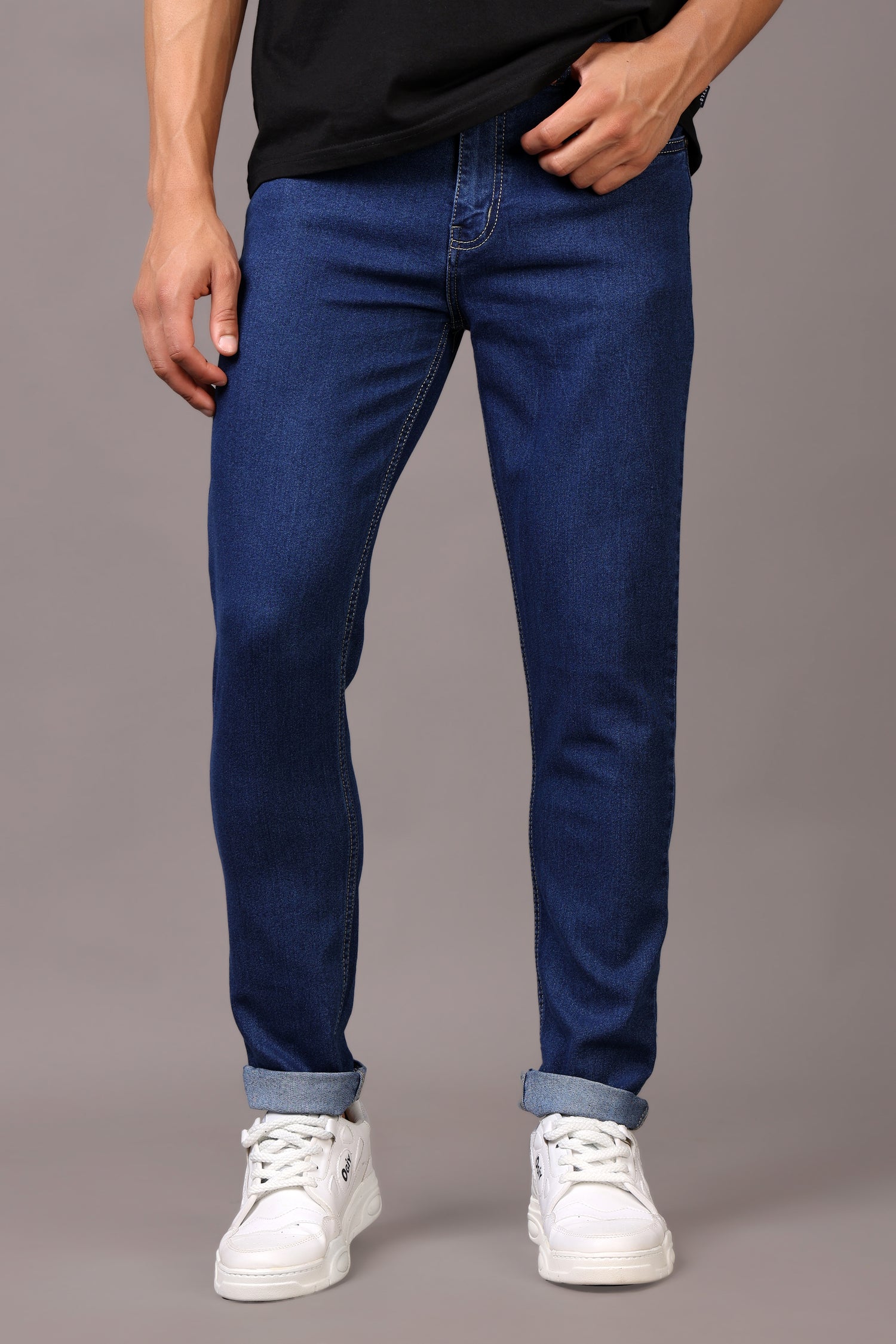 Stylox Men’s Slim Fit Mid-Rise Casual Jeans