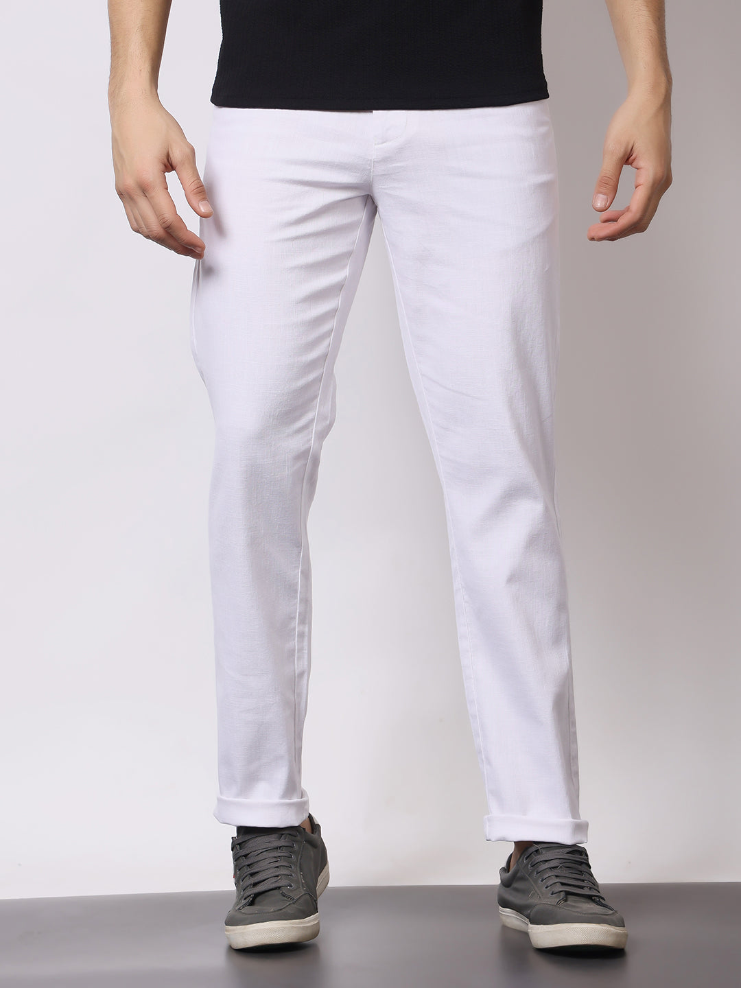 Stylox Men’s Premium Regular Fit Cotton Trousers – Casual &amp; Formal Pants | Breathable Everyday Wear - Stylox