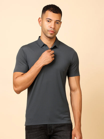 Stylox Premium Stretchable Nylon-Spandex Solid Polo T-Shirt – Sleek Comfort &amp; Performance