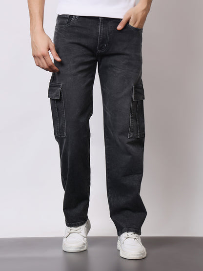 Stylox Men’s Regular Fit Cargo Jeans | Multi-Pocket Denim Cargo Pants for Casual &amp; Streetwear Style - Stylox