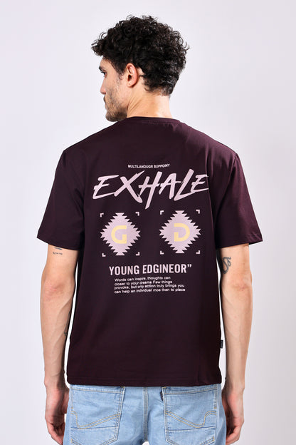 Stylox Men’s Oversized Round Neck Half Sleeve Back Printed T-Shirt | Premium Cotton Loose Fit Graphic Tee for Streetwear