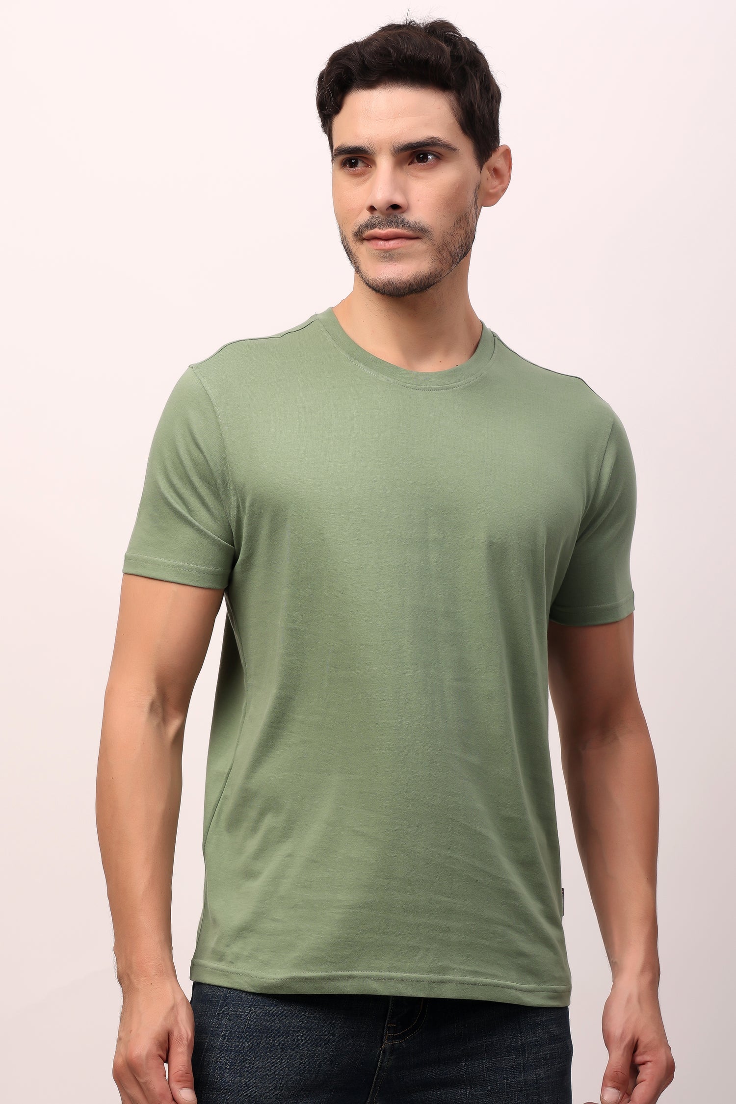 Stylox Men’s Regular Fit Round Neck Half Sleeve Solid T-Shirt | Premium Cotton Plain Casual Tee for Everyday Wear