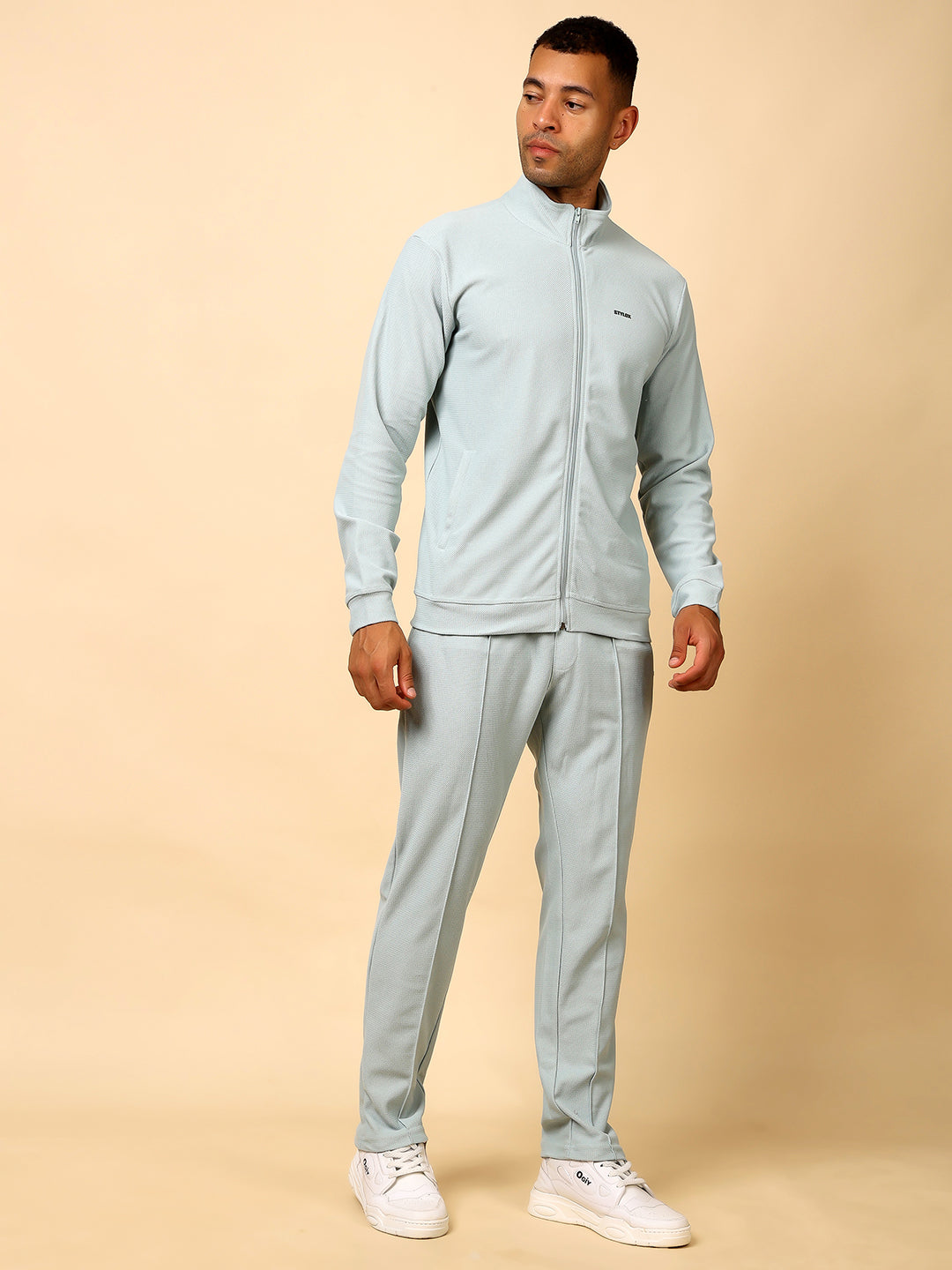 Stylox Men’s Solid Tracksuit – Stylish Full Set for Sports, Gym & Casual Wear - Stylox