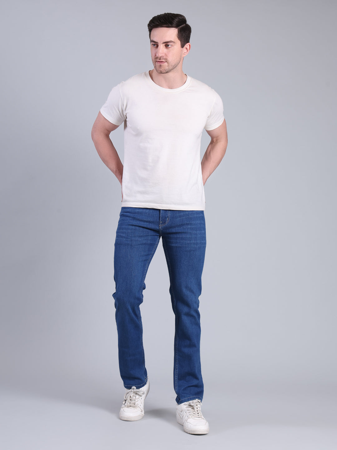 Stylox Men’s Slim Fit Jeans | Mid Rise Stretch Denim with Clean Wash for Everyday Style