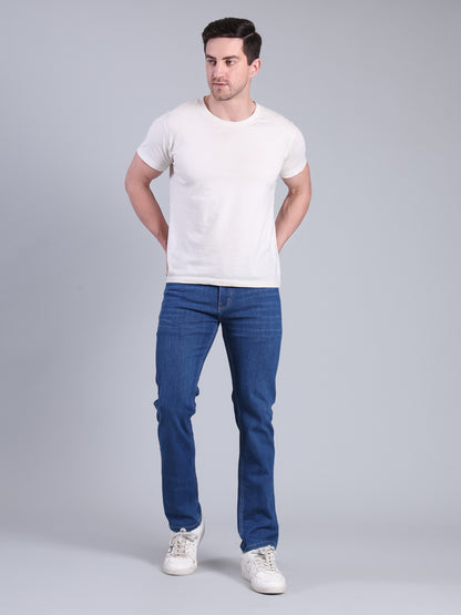 Stylox Men’s Slim Fit Jeans | Mid Rise Stretch Denim with Clean Wash for Everyday Style
