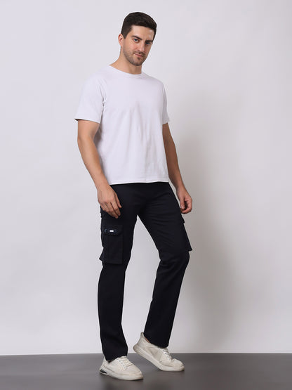 Stylox Men’s Slim Fit Cargo Pants | Cotton Casual Trousers with Multi Pockets | Stylish Outdoor &amp; Everyday Wear Cargos for Men