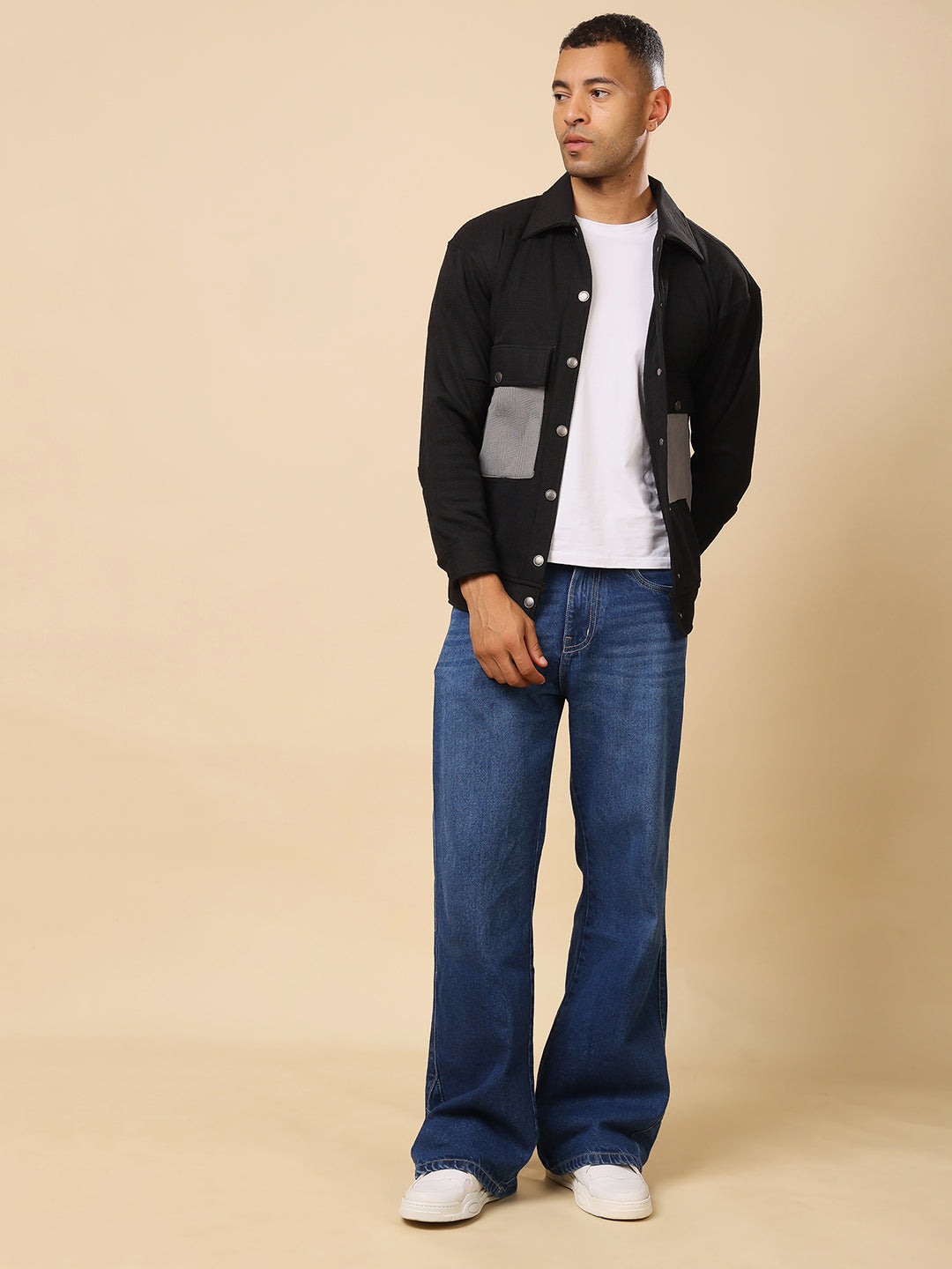 Stylox Men’s Shacket with Button Closure – Stylish Shacket for Every Season