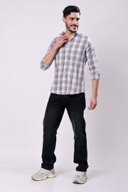 Stylox Men Slim Fit Checkered Casual Shirt