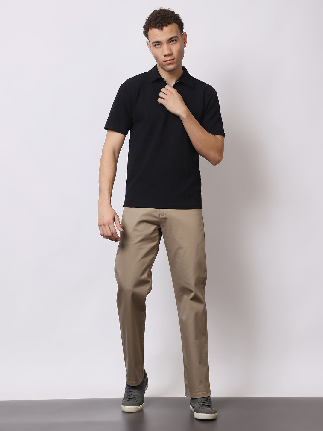 Stylox Men’s Premium Straight Fit Cotton Trousers – Casual & Office Wear Pants - Stylox