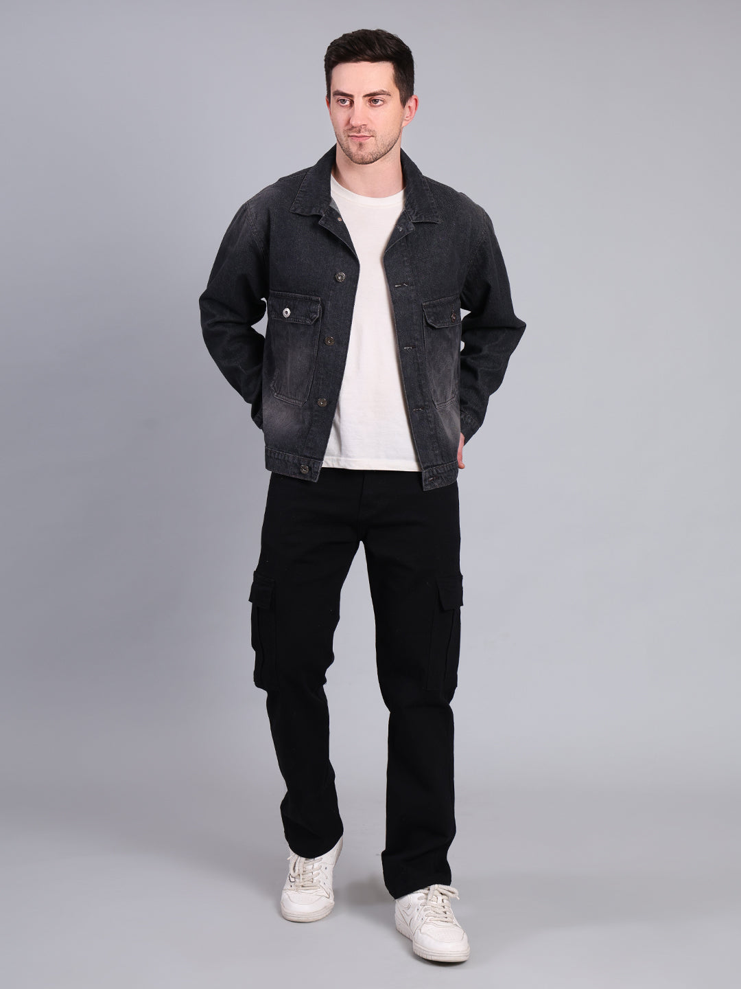 Stylox Men’s Denim Jacket | Premium Washed Denim | Casual & Winter Wear Jacket - Stylox