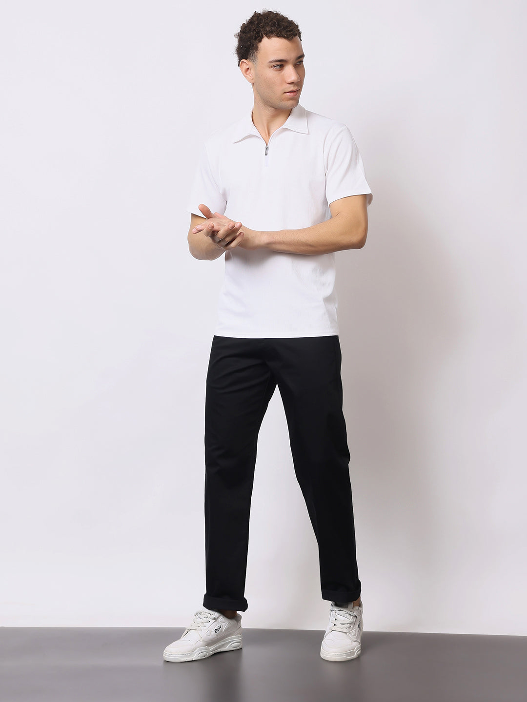 Stylox Men’s Premium Straight Fit Cotton Trousers – Casual & Office Wear Pants - Stylox