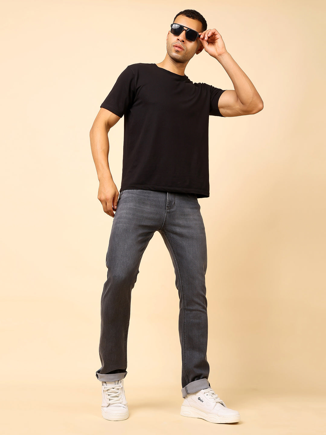 Stylox Men’s Bootcut Fit Mid-Rise Denim Jeans - Stylox
