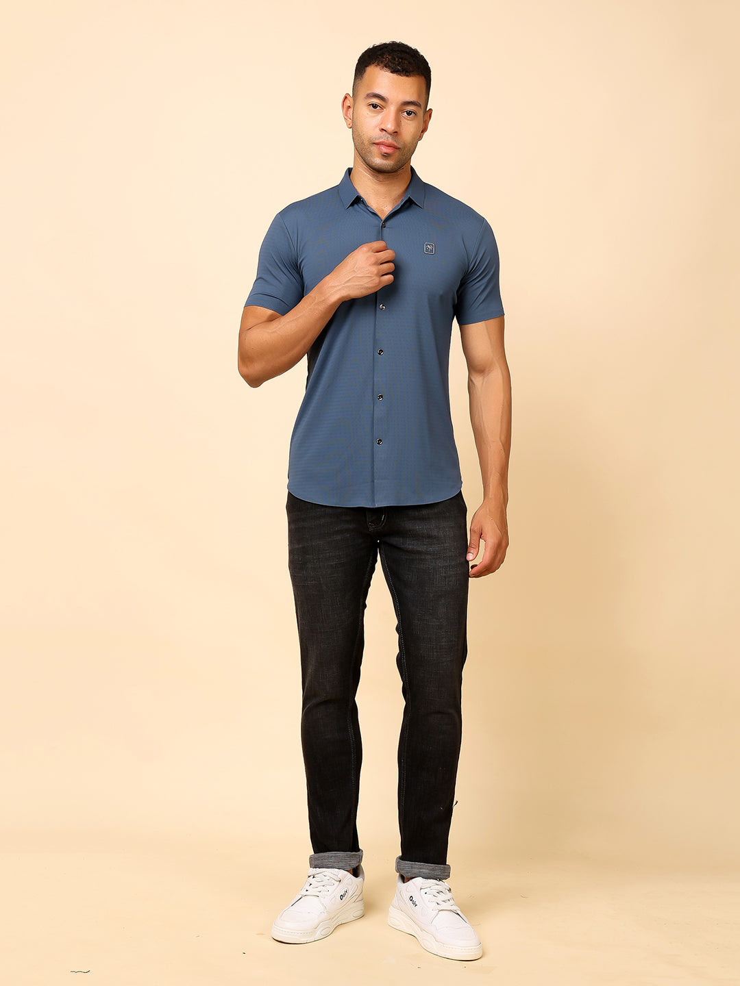 Men's Regular Fit Cotton Blend Shirt | Stylish & Party Wear - Stylox