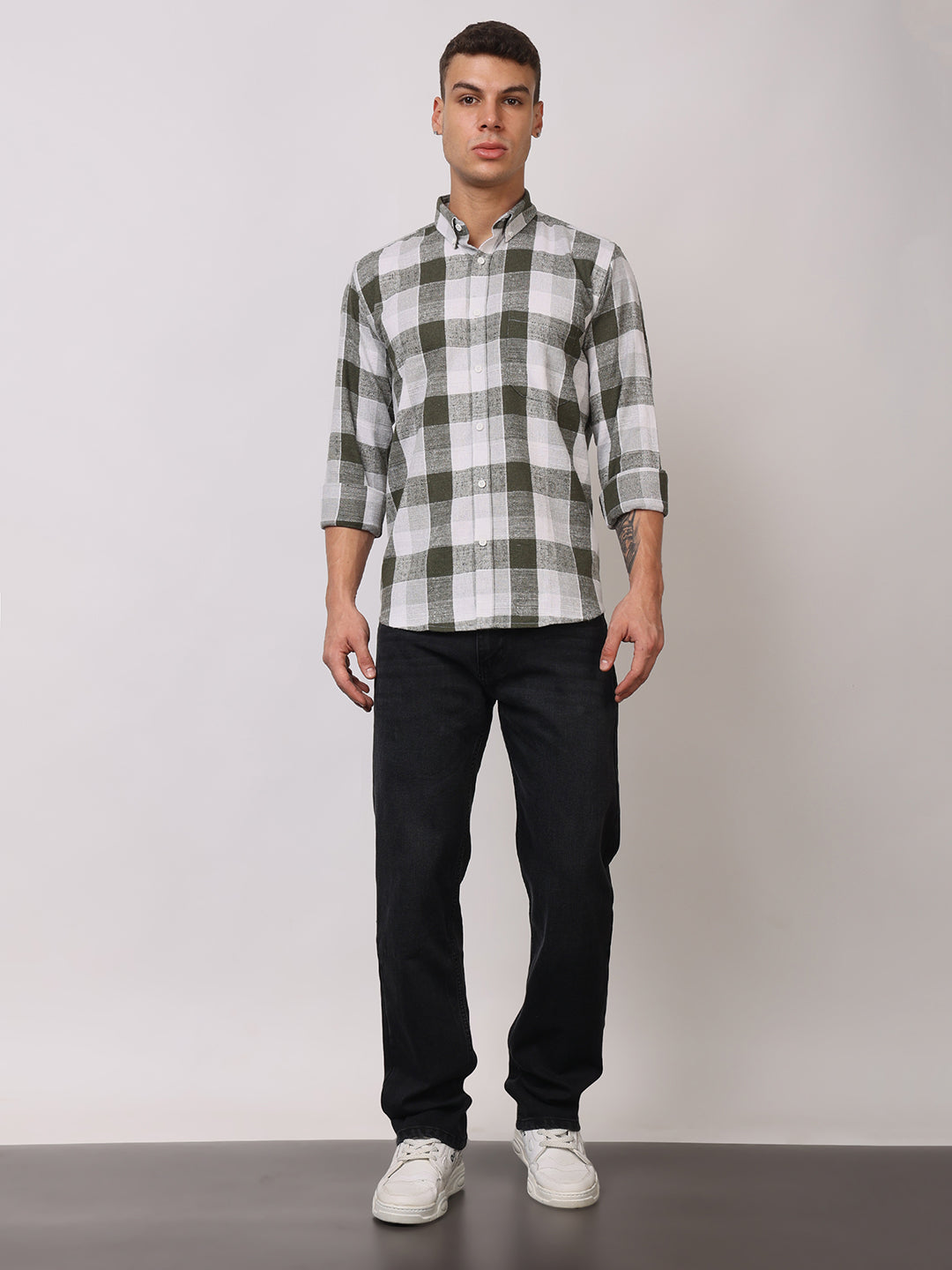 Stylox Men’s Comfort Fit Solid Jeans | Premium Stretchable Plain Denim Jeans for Men | Mid-Rise Relaxed Fit Jeans