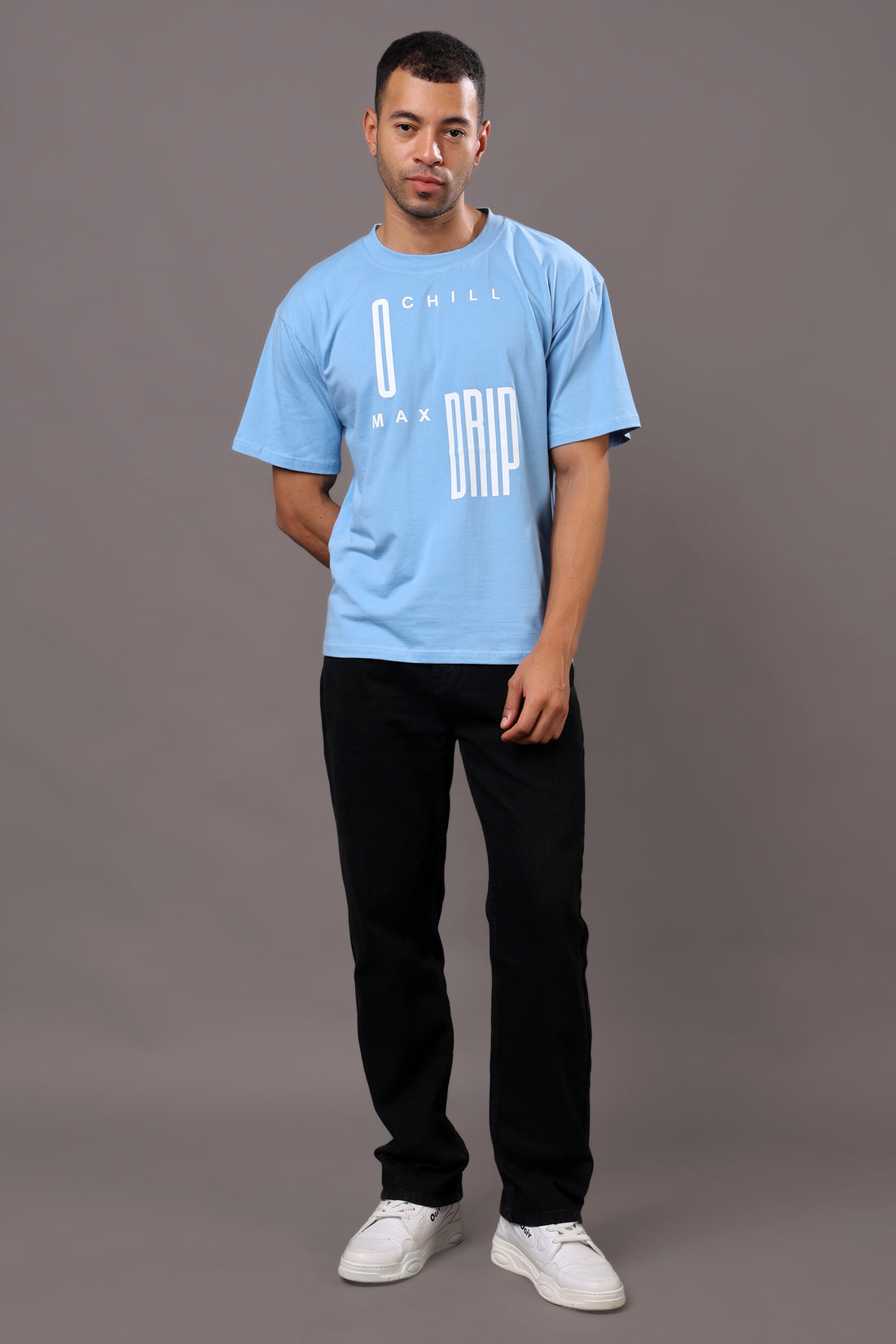 Stylox Men’s Oversized Graphic Printed Crew Neck Casual T-Shirt