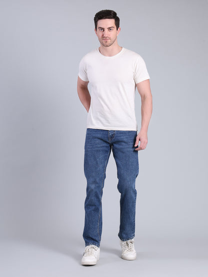 Stylox Men’s Slim Fit Jeans | Mid Rise Stretch Denim with Clean Wash for Casual &amp; Smart Wear