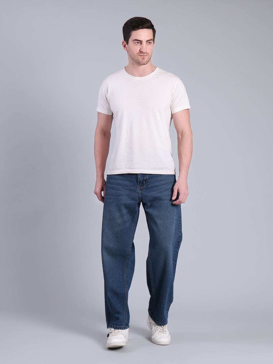 Stylox Men’s Loose Fit Straight Leg Denim Jeans