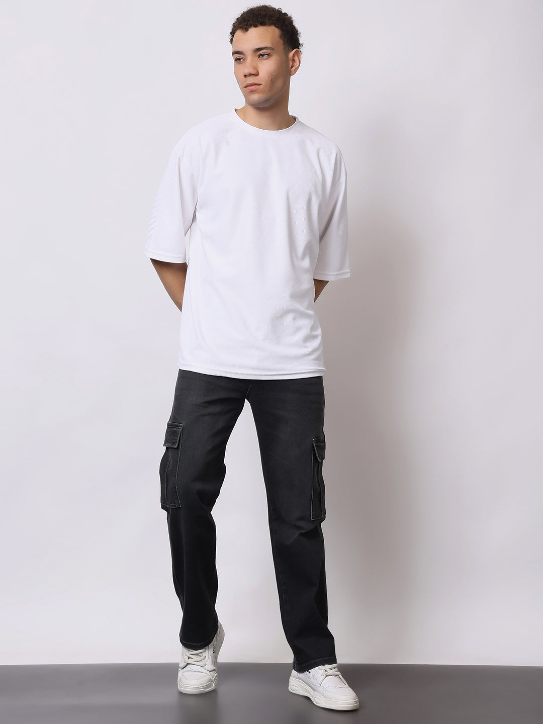 Stylox Men’s Regular Fit Cargo Jeans | Multi-Pocket Denim Cargo Pants for Casual &amp; Streetwear Style - Stylox