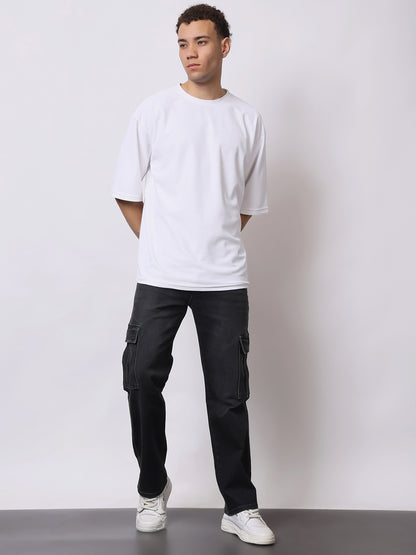 Stylox Men’s Regular Fit Cargo Jeans | Multi-Pocket Denim Cargo Pants for Casual &amp; Streetwear Style - Stylox