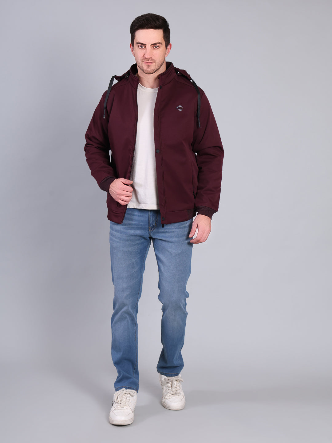 Stylox Men’s Winter Jacket with Hood | Warm Padded Jacket | Stylish Casual Outerwear