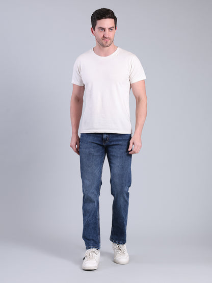 Stylox Men’s Comfort Fit Solid Jeans | Premium Stretchable Plain Denim Jeans for Men | Casual Mid-Rise Jeans