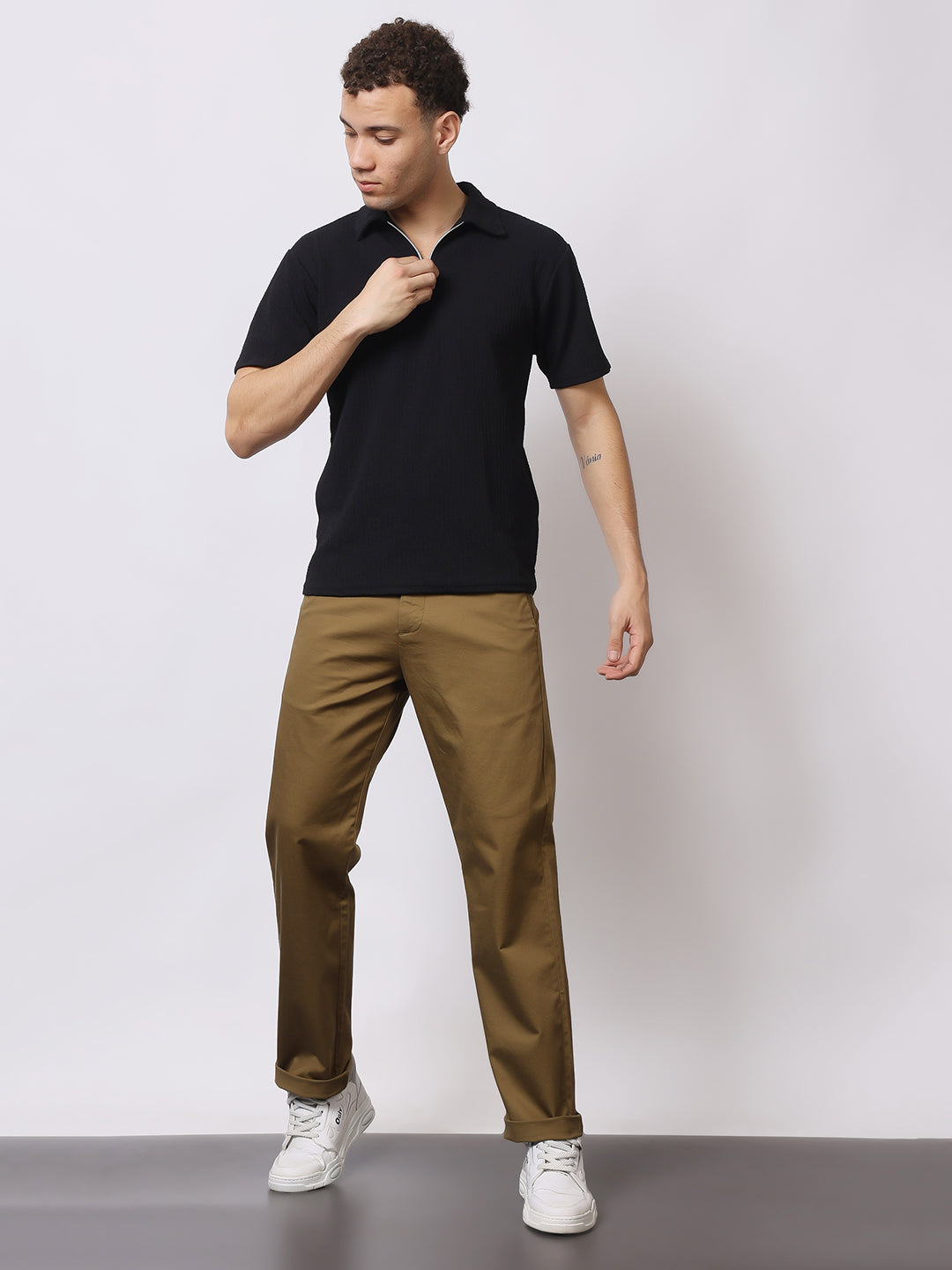 Stylox Men’s Premium Straight Fit Cotton Trousers – Casual & Office Wear Pants - Stylox