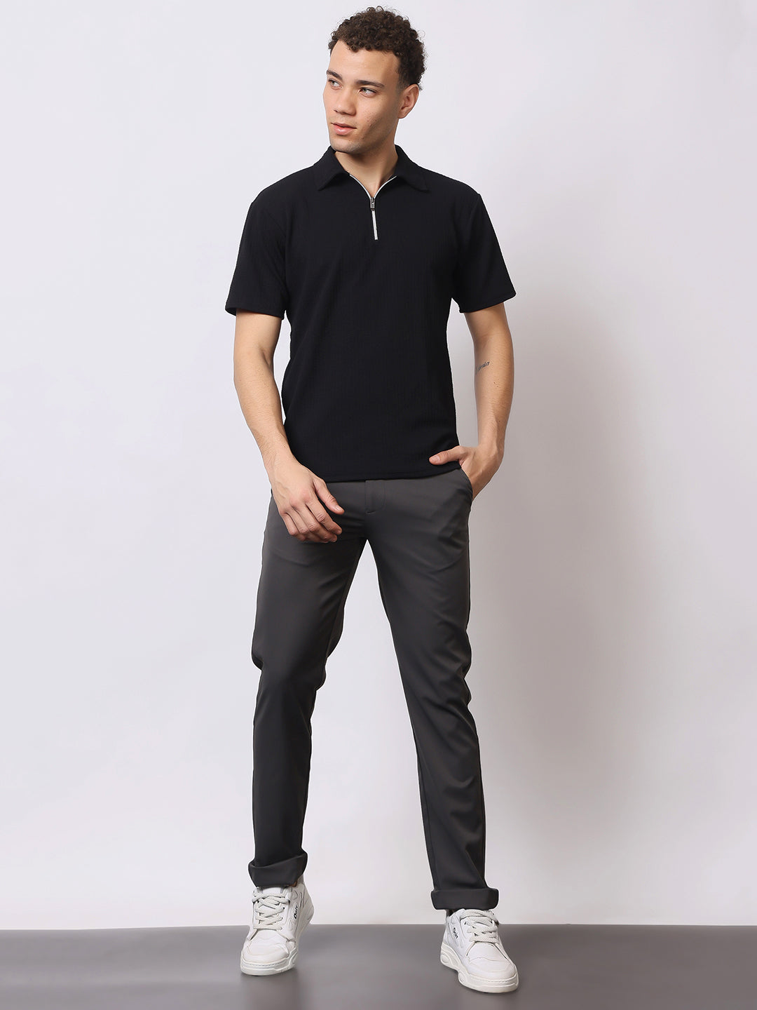 Stylox Men’s Premium Regular Fit Stretch Trousers – Formal & Casual Pants | Wrinkle-Free Office Wear - Stylox