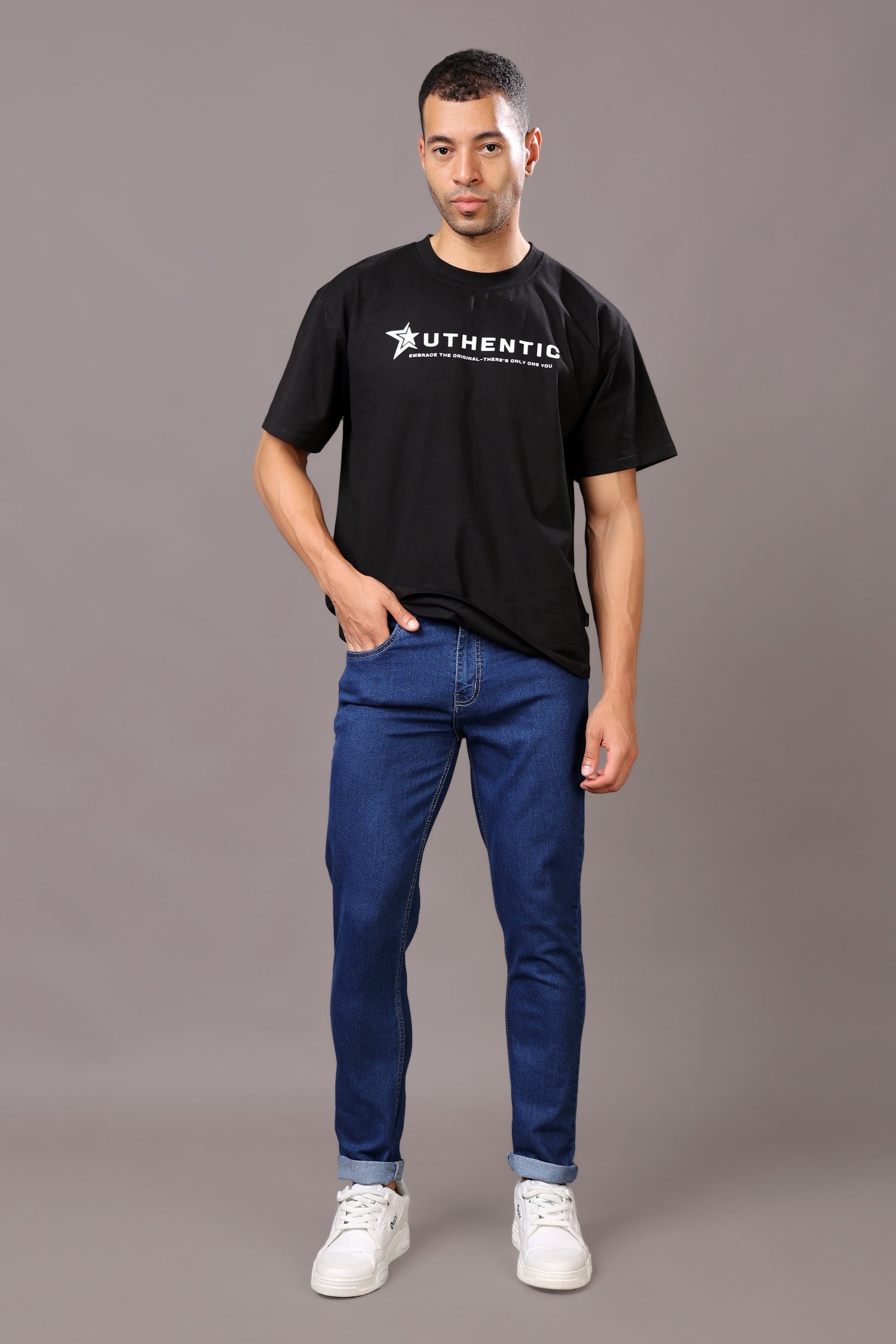 Stylox Men’s Slim Fit Mid-Rise Casual Jeans
