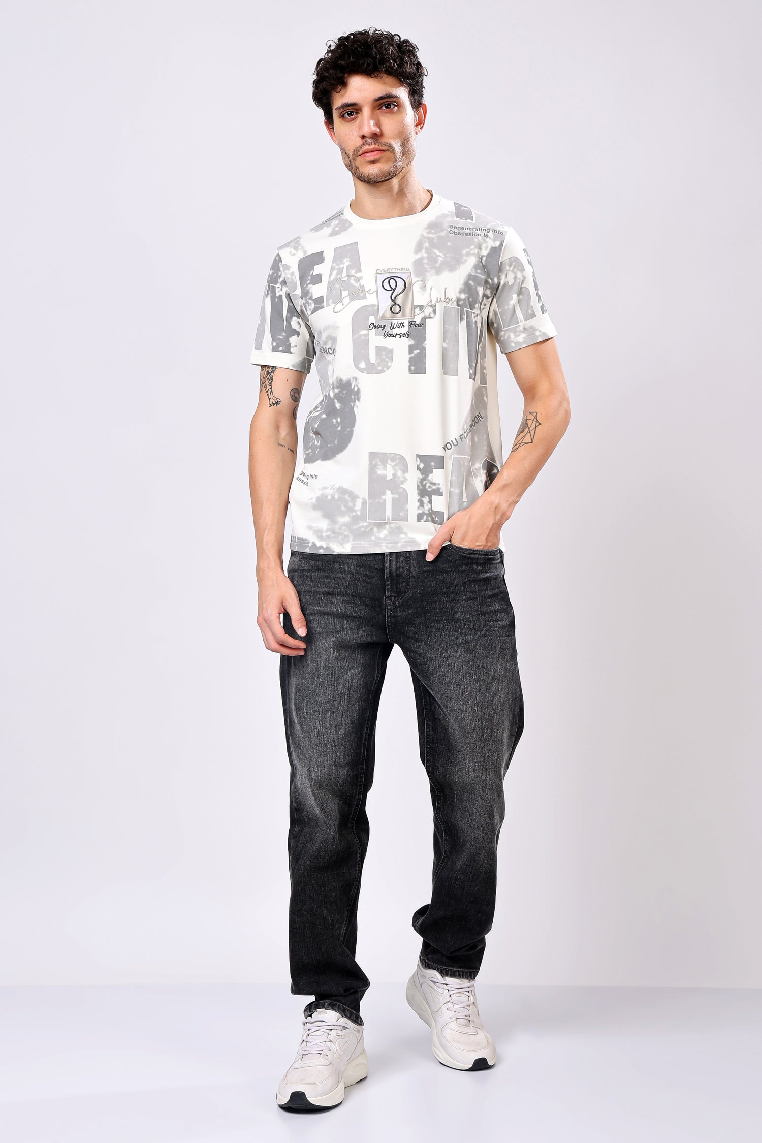 Stylox Men’s Regular Fit Round Neck Half Sleeve Printed T-Shirt | Casual Cotton Graphic Tee for Daily Wear