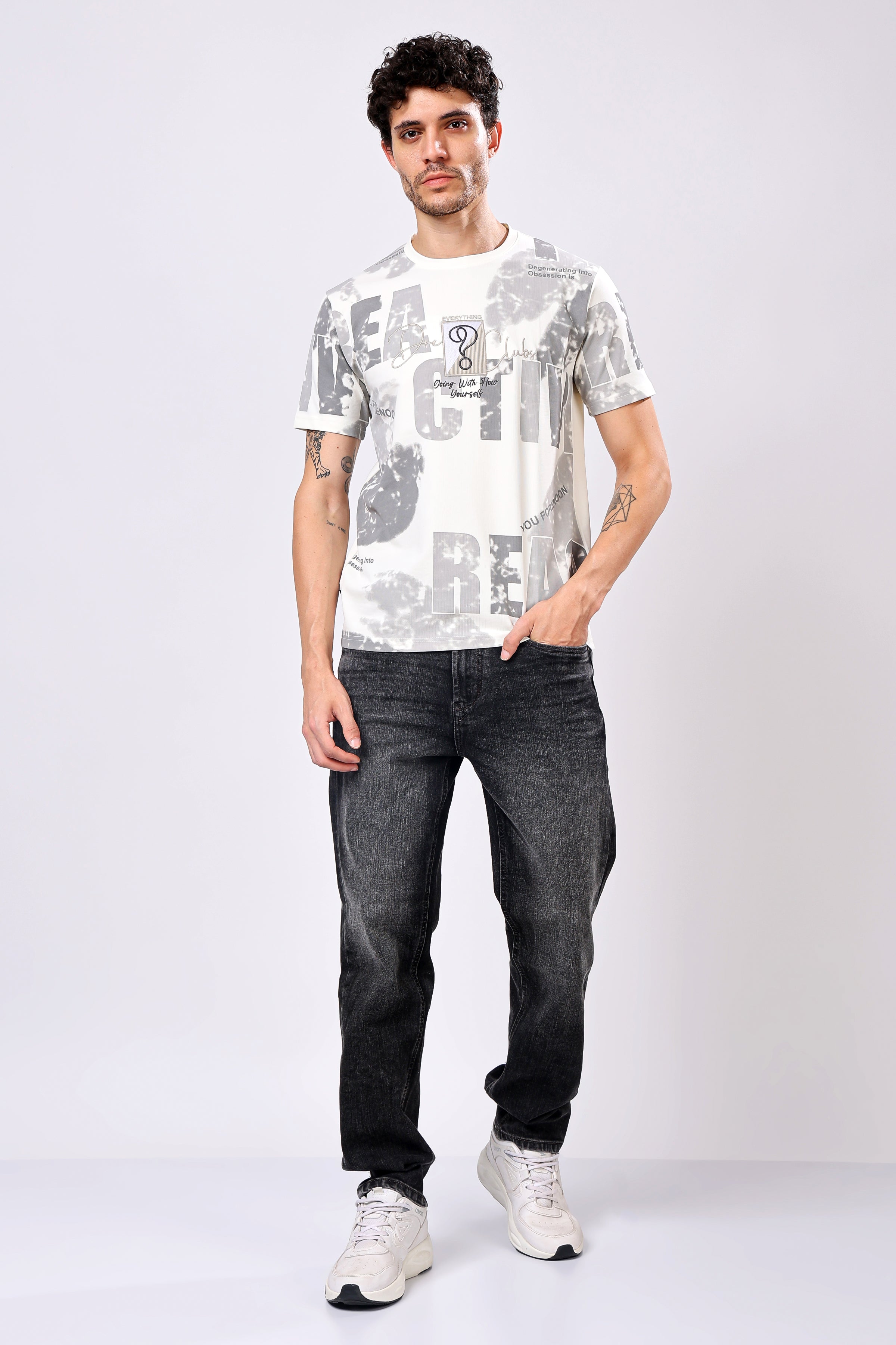 Stylox Men’s Regular Fit Round Neck Half Sleeve Printed T-Shirt | Casual Cotton Graphic Tee for Daily Wear