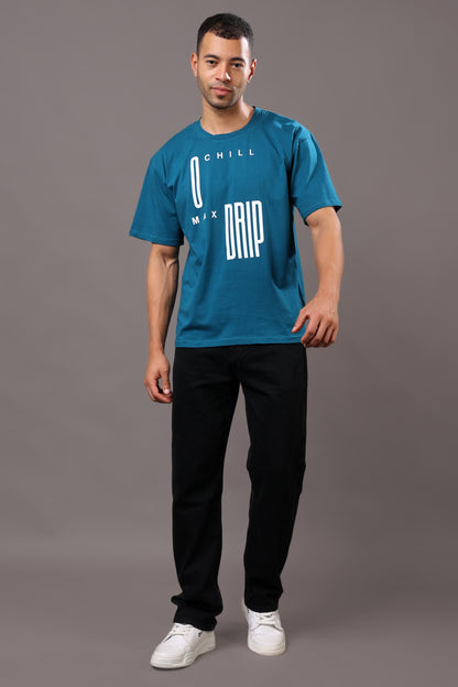 Stylox Men’s Oversized Graphic Printed Crew Neck Casual T-Shirt