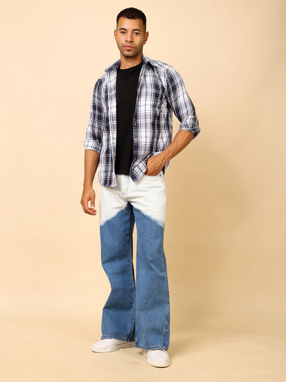 Stylox Men’s Baggy Fit Tie-Dye Washed Jeans | Trendy Street Style Denim