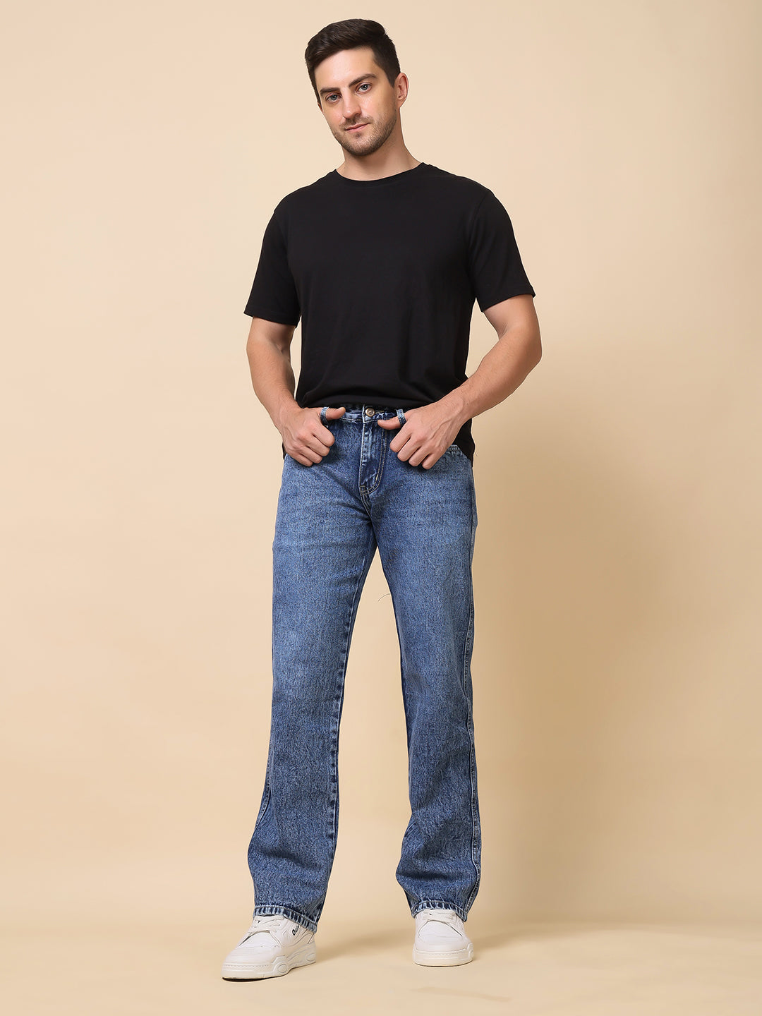 Stylox Men’s Comfort Fit Denim Jeans | Stylish Mid-Rise Jeans | Perfect for Work & Weekend Wear - Stylox