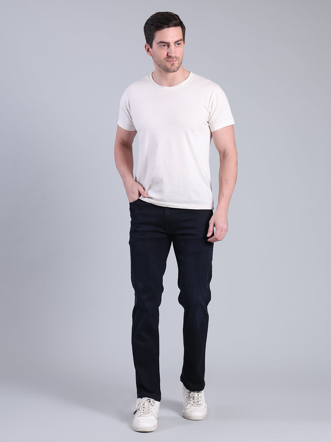 Stylox Men’s Straight Fit Jeans | Classic Denim Jeans for Men | Mid-Rise Everyday Casual Wear Jeans