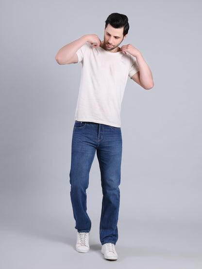 Stylox Men’s Relaxed Fit Mid-Rise Denim Jeans