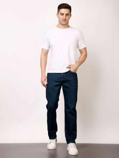 Stylox Men’s Relaxed Fit Solid Jeans | Comfortable Denim Casual Wear for Everyday Style