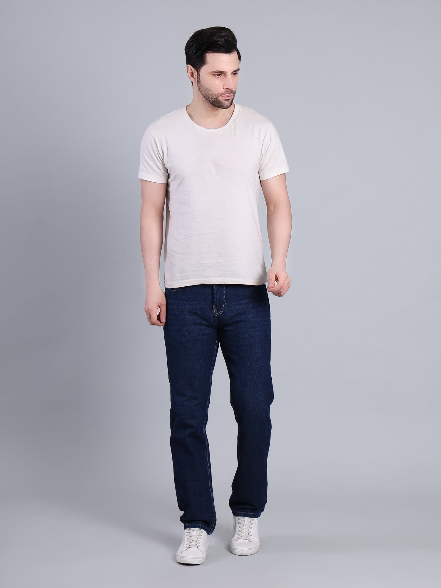 Stylox Men’s Relaxed Fit Mid-Rise Denim Jeans