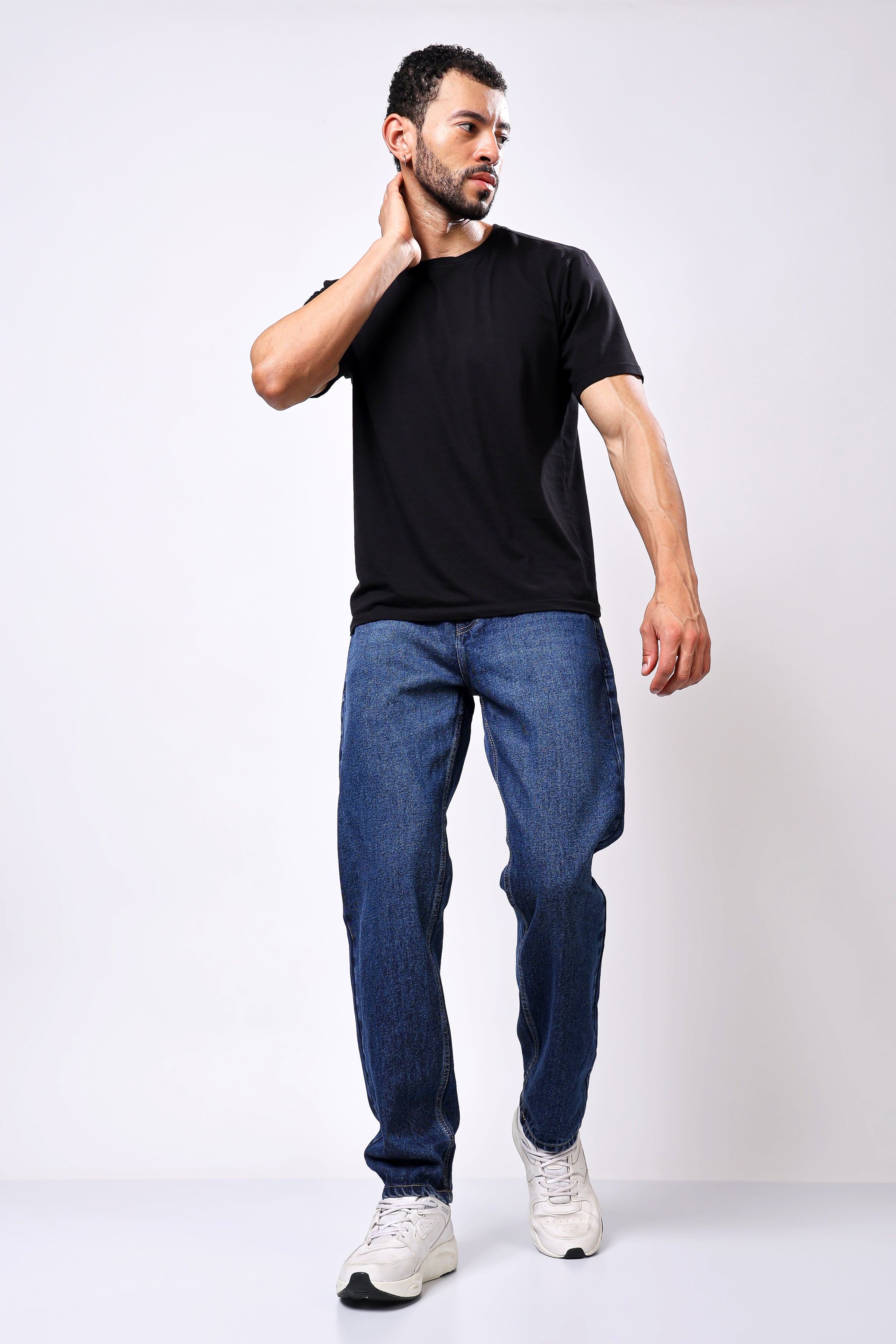 Stylox Menâ€™s Relaxed Fit Denim Jeans - Greenish Blue - Stylox
