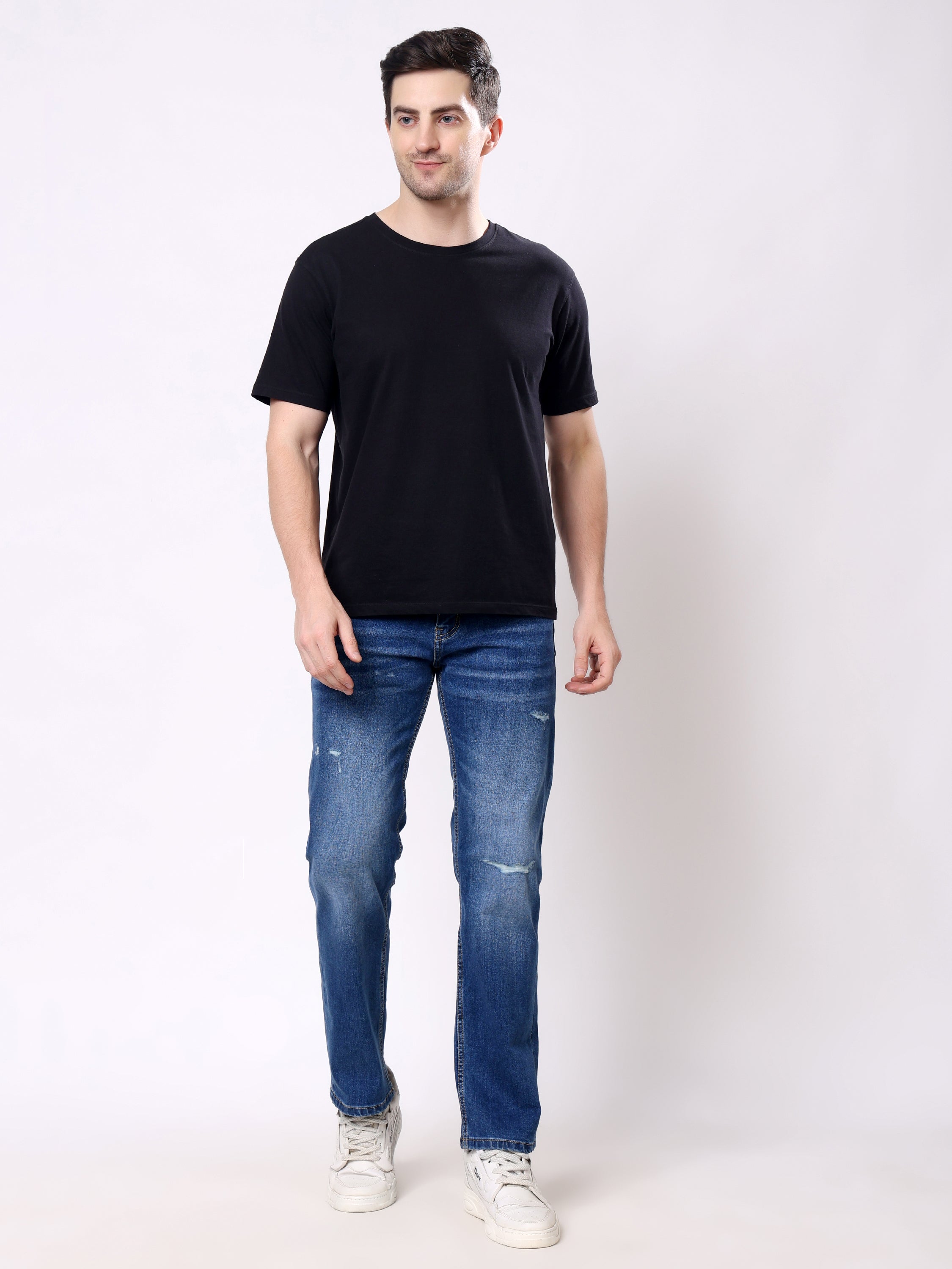 Stylox Men’s Non-Stretch Comfort Fit Denim Jeans - Stylox