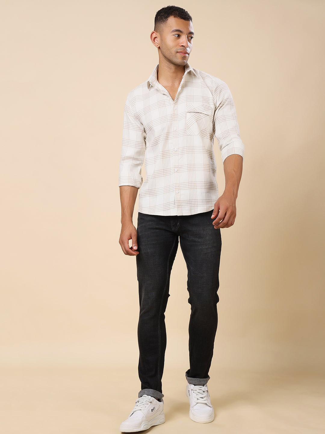 Stylox Men’s Check Full Sleeve Regular Fit Shirt – Classic Checks, Timeless Style - Stylox