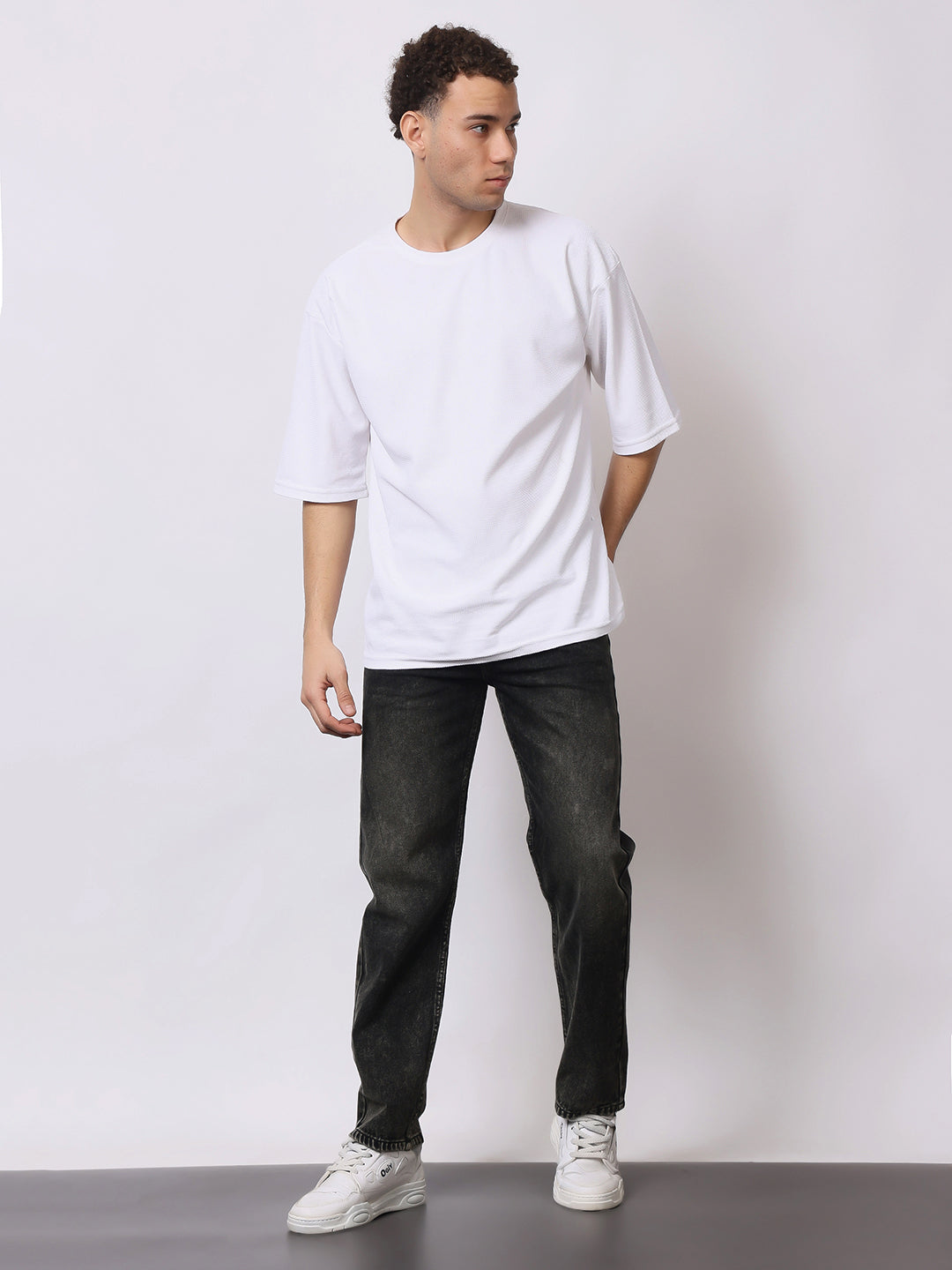 Stylox Men’s Relaxed Fit Dusty Black Jeans | Dusty Black Straight Fit Denim for Everyday Casual &amp; Streetwear Style - Stylox