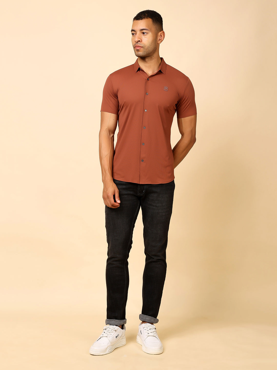 Men's Regular Fit Cotton Blend Shirt | Stylish & Party Wear - Stylox