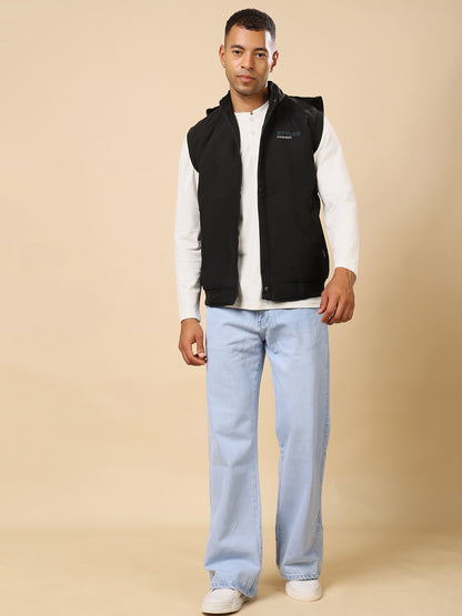 Stylox Sleeveless Solid Men’s Jacket | Lightweight Zip-Up Casual &amp; Sportswear Jacket