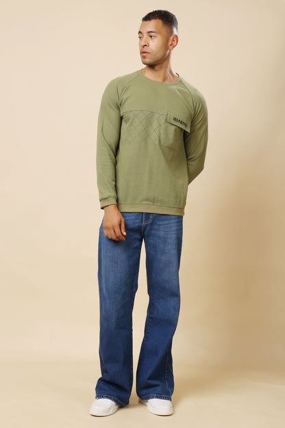 Stylox Men’s Round Neck Full Sleeve Sweatshirt – Classic Fit, Soft Fabric &amp; Cozy Winter Wear