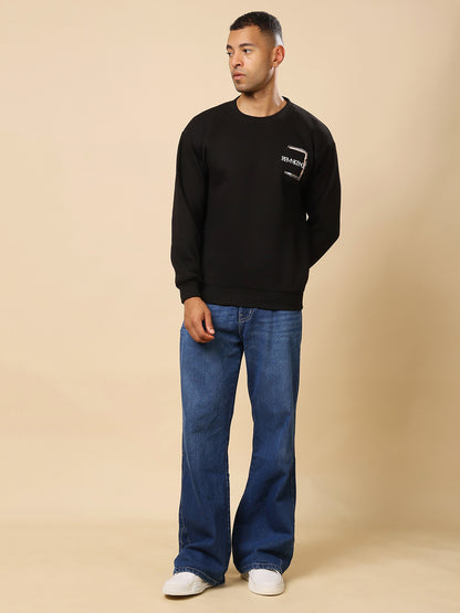 Stylox Men’s Printed Round Neck Sweatshirt – Casual Comfort with Trendy Prints