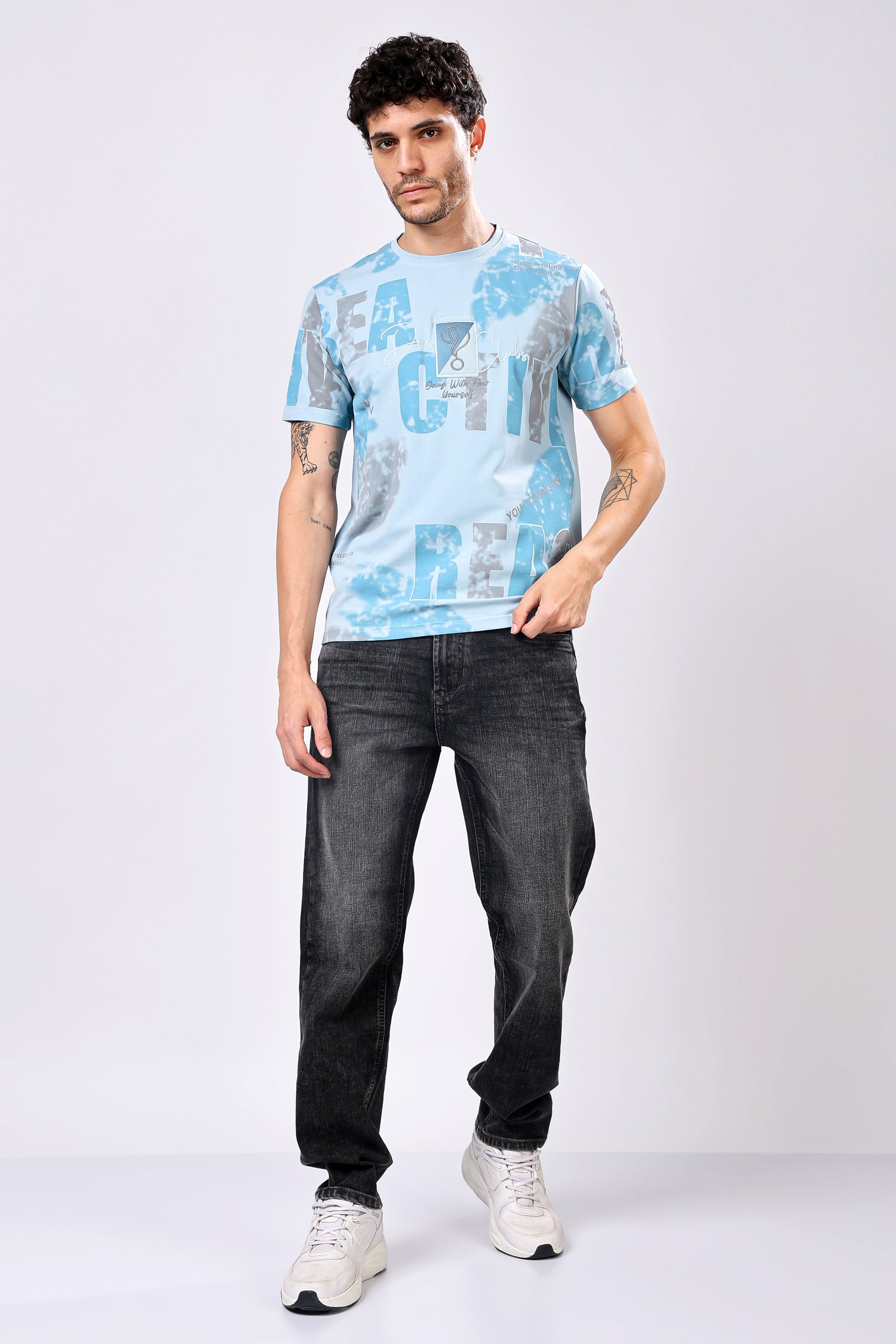 Stylox Men’s Regular Fit Round Neck Half Sleeve Printed T-Shirt | Casual Cotton Graphic Tee for Daily Wear