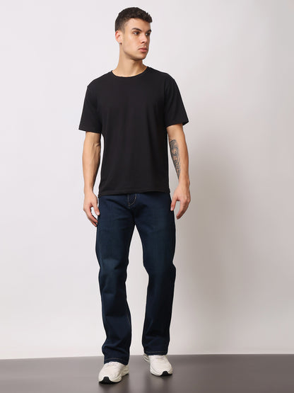 Stylox Men’s Bootcut Fit Solid Jeans | Stretchable Plain Denim Jeans for Men | Classic Mid-Rise Bootcut Jeans for Stylish Wear