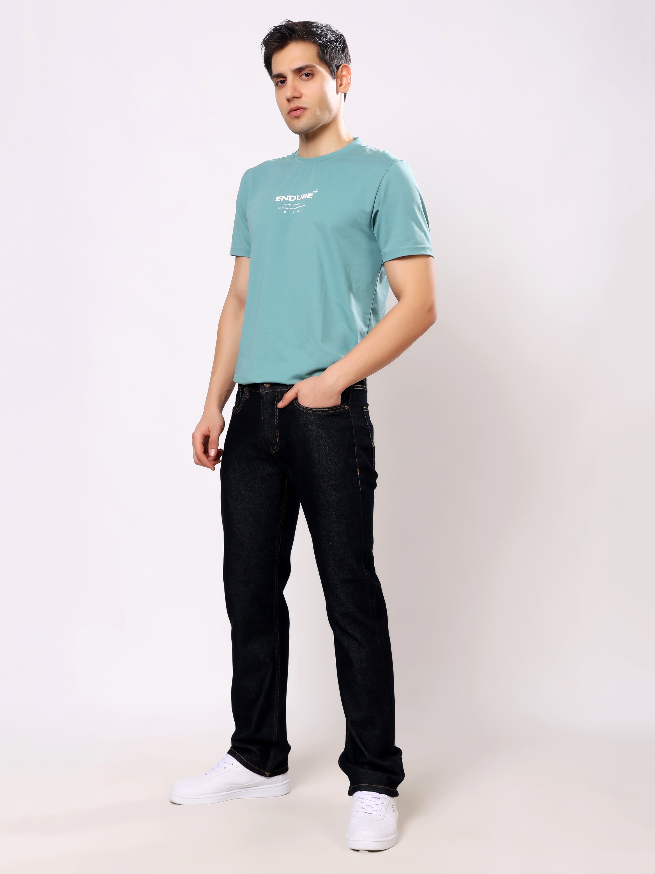 Stylox Men’s Comfort Fit No-Fade Stretchable Denim Jeans
